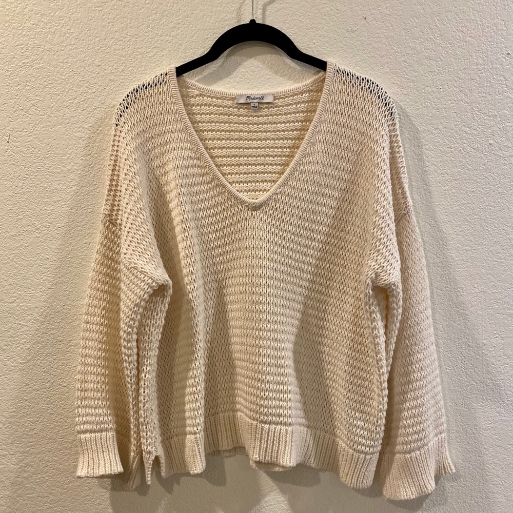 Madewell Cream Knit Sweater